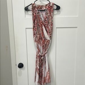 Multicolor Sleeveless Mini Dress